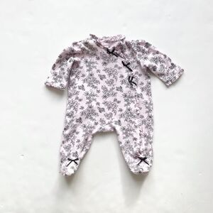 Little Me floral footed jumpsuit VGUC 3 months